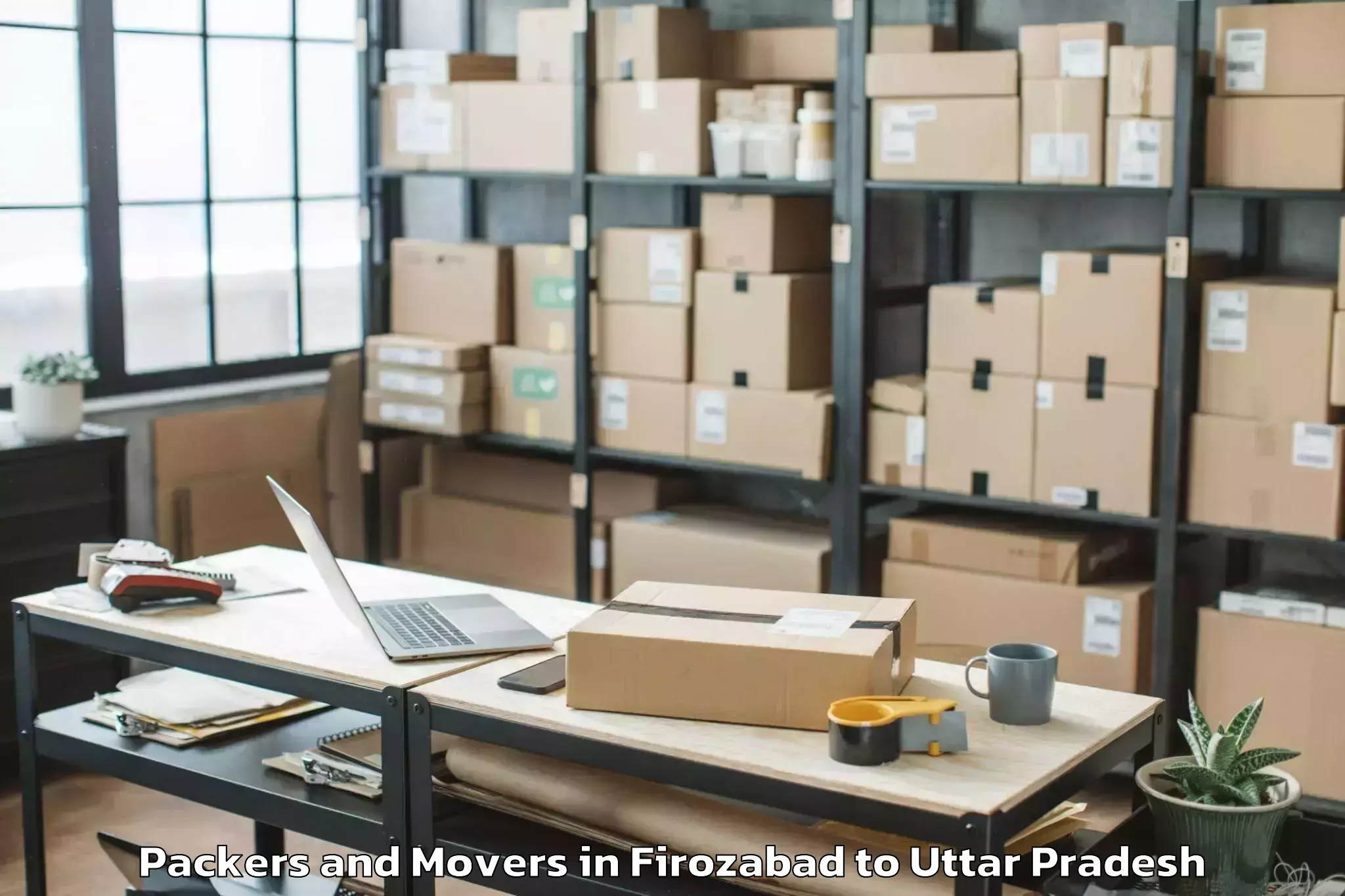 Easy Firozabad to Samthar Packers And Movers Booking